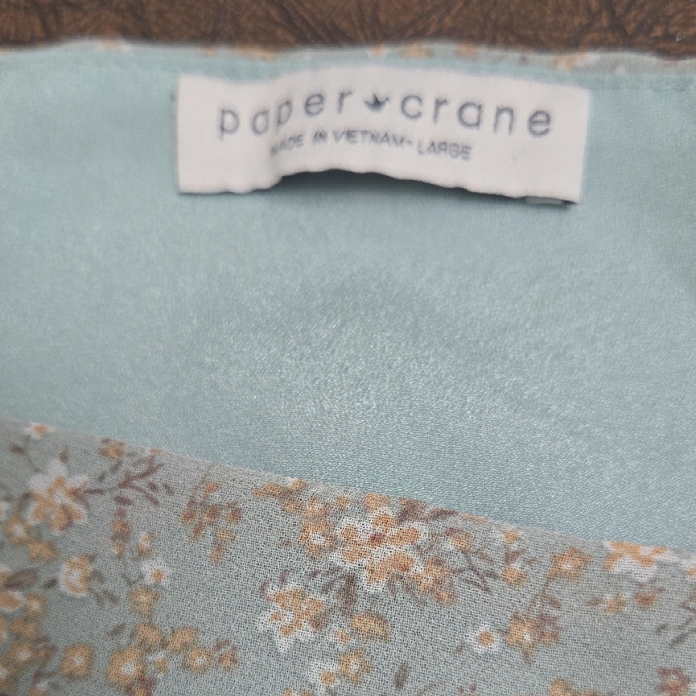 Paper Crane Green Tiered Camisole Top - Picture 6 of 8
